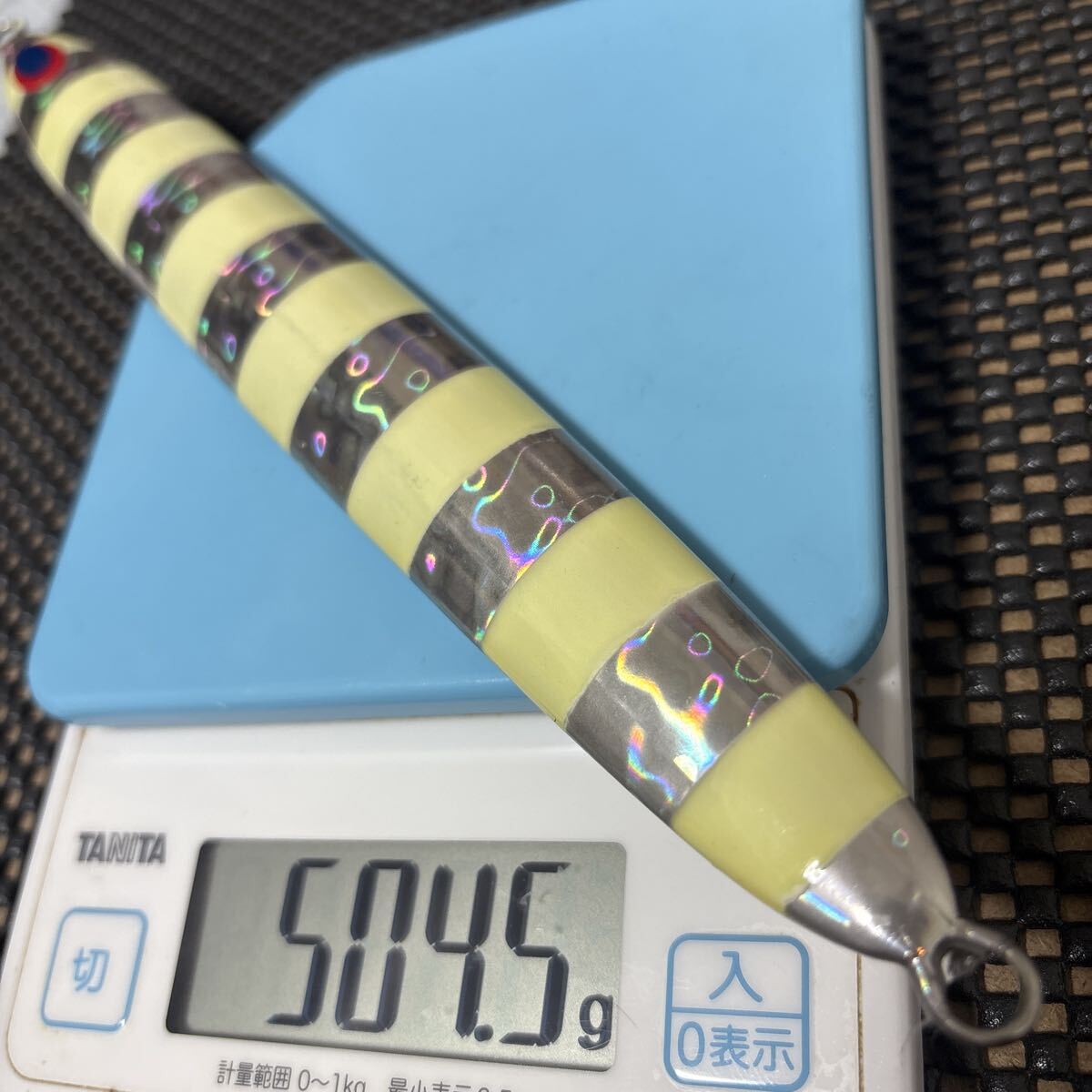 ディープライナー　スパイ　500g SPY スーパーグロー ゼブラグロー 中深海 シーフロアコントロール ウロコジグ_画像4