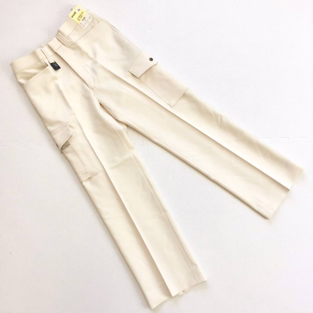 (在庫処分) 新品未使用品 RANK [9160] ワークパンツ サイズ W73×L73 /アイボリー/日本製/通年/ストレッチ/作業着/ズボン/ワークウェア_画像4