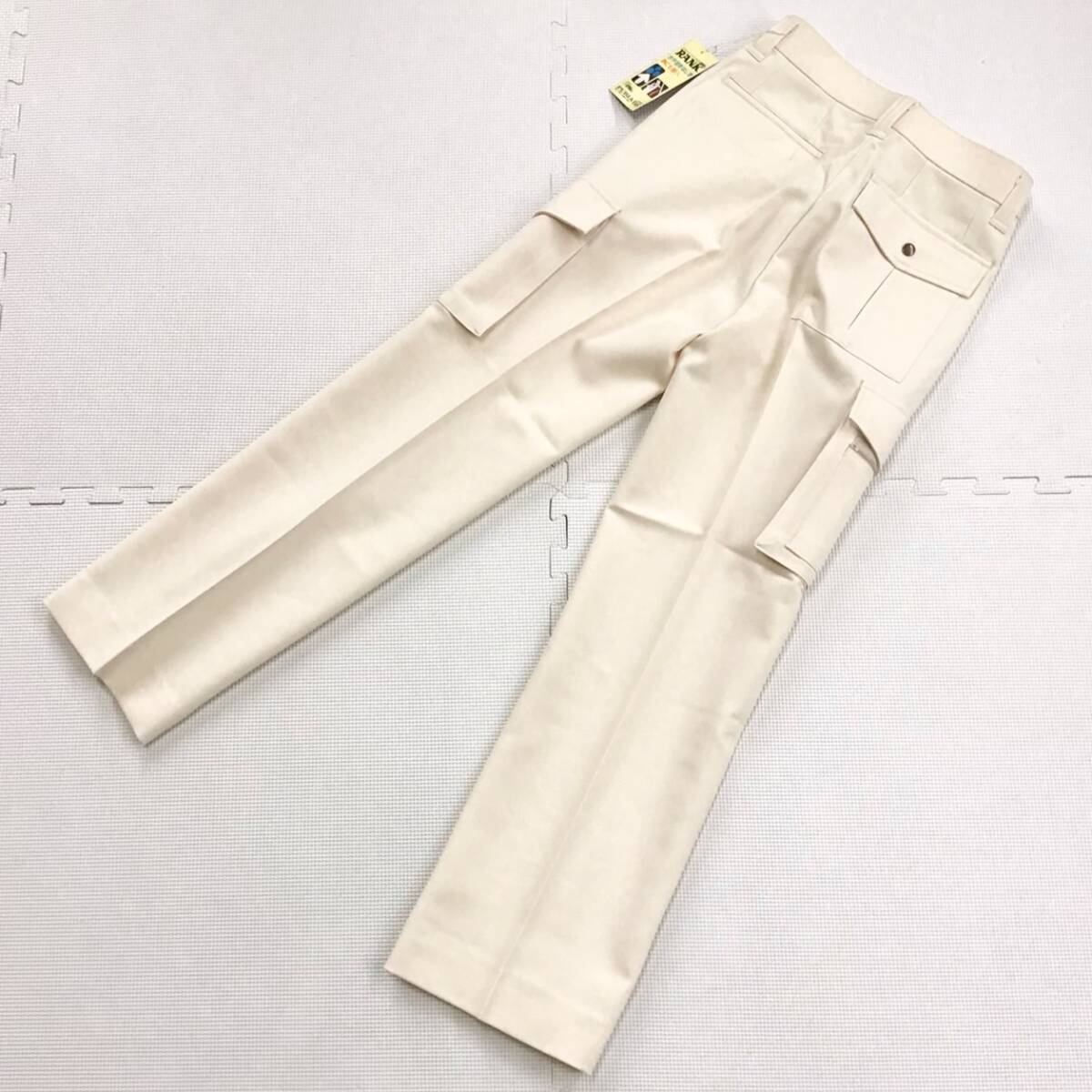 (在庫処分) 新品未使用品 RANK [9160] ワークパンツ サイズ W73×L73 /アイボリー/日本製/通年/ストレッチ/作業着/ズボン/ワークウェア_画像5
