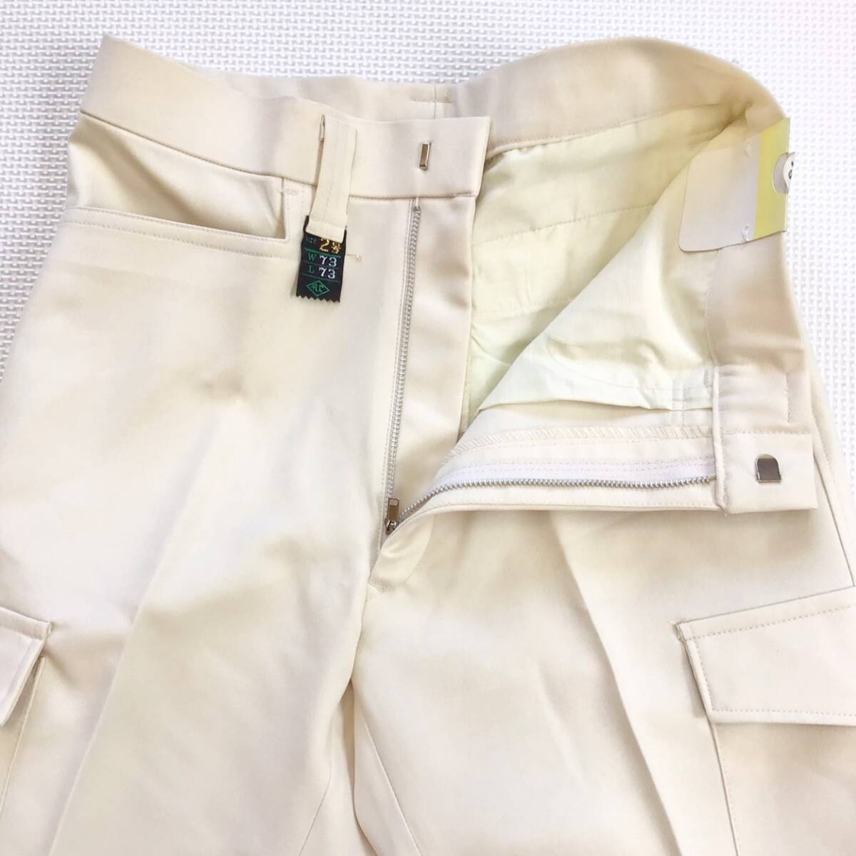 (在庫処分) 新品未使用品 RANK [9160] ワークパンツ サイズ W73×L73 /アイボリー/日本製/通年/ストレッチ/作業着/ズボン/ワークウェア_画像6