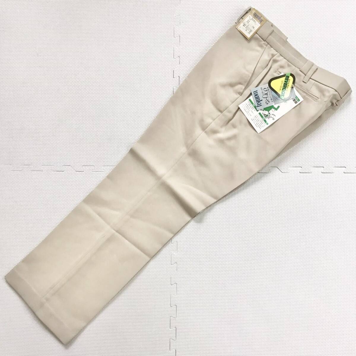 (在庫処分) 新品未使用品 wanky [2060] ワークパンツ サイズ W91×L76 /日本製/ベージュ/ノータック/通年/ズボン/作業着/ワークウェア/旭蝶_画像2