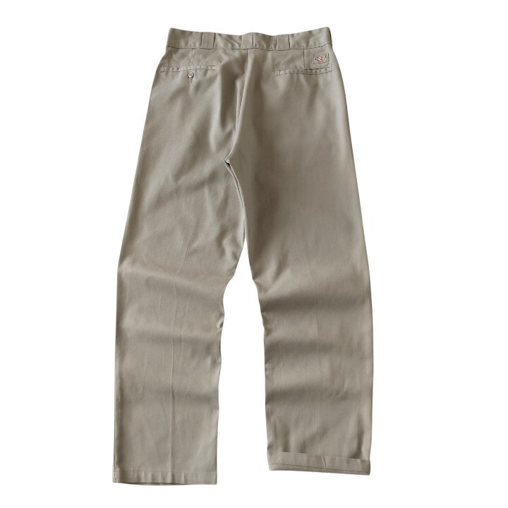 ■古着 Dickies ディッキーズ 874KH ワークパンツ チノ ベージュ 実寸W34L32【D1613】_画像3