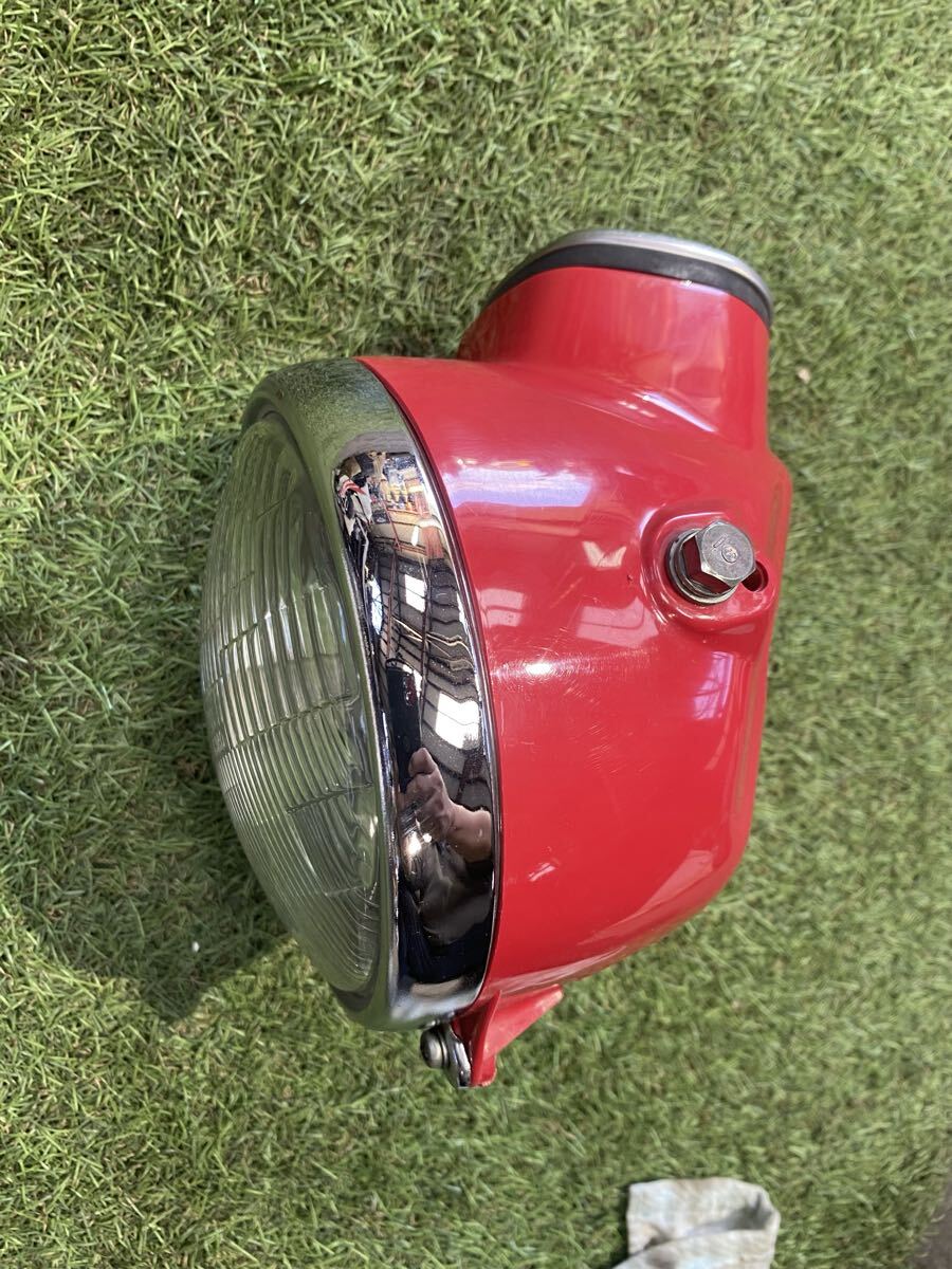 ホンダ純正◆MD50ヘッドライト、ライトケース、メーターのセット。スピードメーター◆ケース艶ありワレ無し◆_画像3
