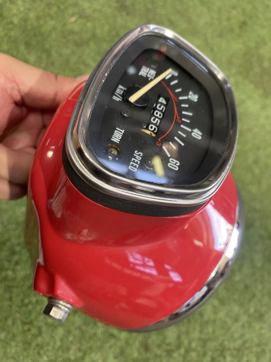 ホンダ純正◆MD50ヘッドライト、ライトケース、メーターのセット。スピードメーター◆ケース艶ありワレ無し◆_画像7