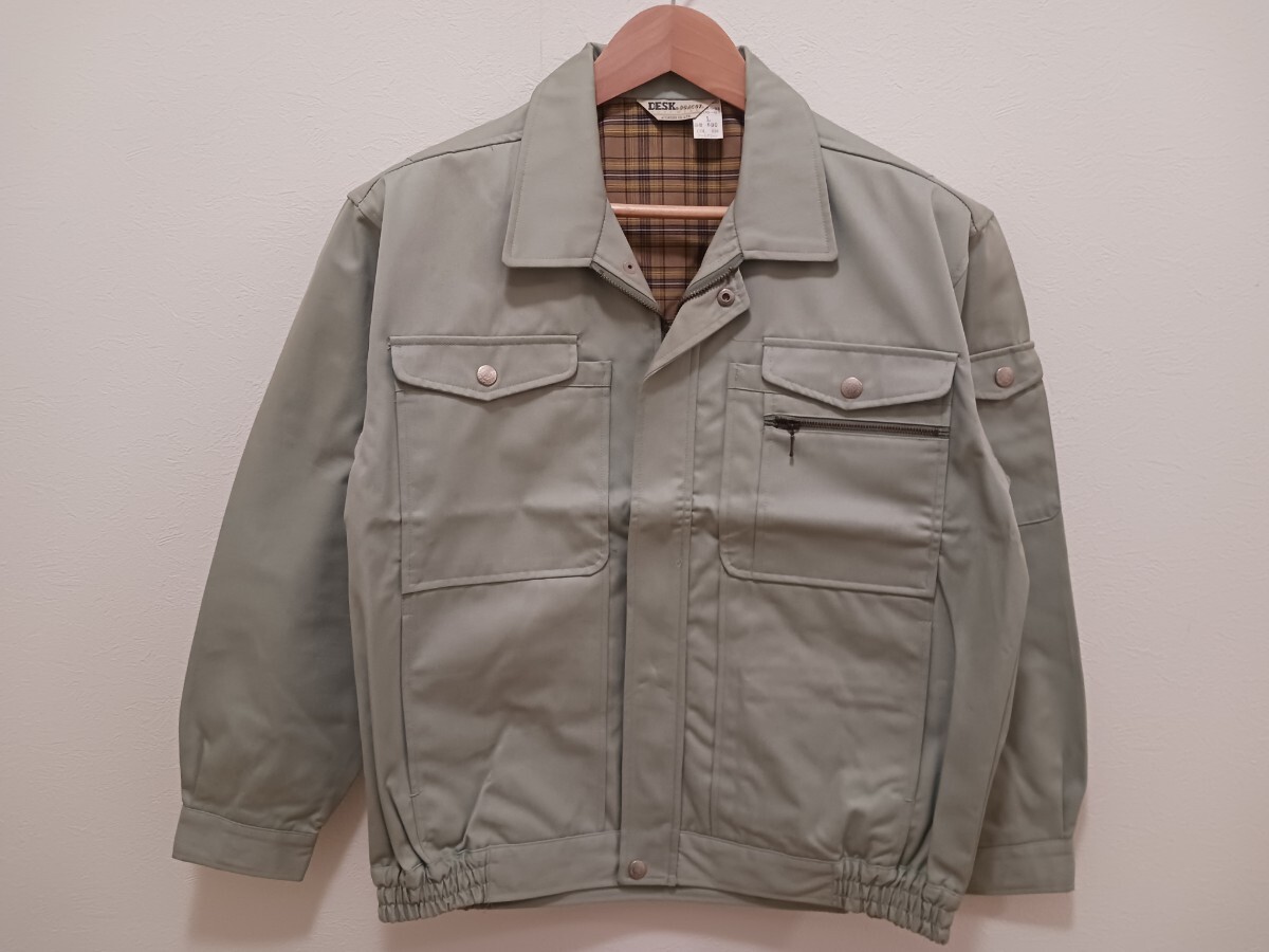 5969　自重堂 680 DESK|秋冬 ブルゾン|アースグリーン|Lサイズ|店頭展示品|綿ポリ混紡|帯電防止|作業着 作業服作業ジャンパージャンバー_画像2