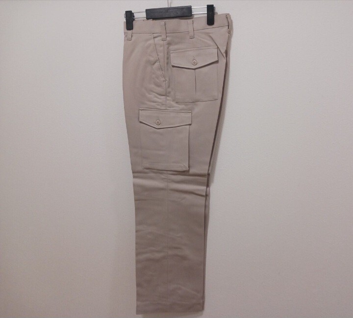 5905　CO-COS 705 ADLER|秋冬ストレッチカーゴパンツ|アイボリー|W91㎝×2本|新品未使用|綿ポリ混紡|保温 吸湿|帯電防止|ベージュ|コーコス_画像2