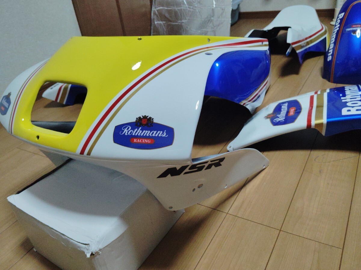  немедленная отправка новый товар не использовался товар NSR50/80 Rothmans обтекатель комплект для поиска Nchibi Honda NS-1 50F поздняя версия верхний хвостовой обтекатель 