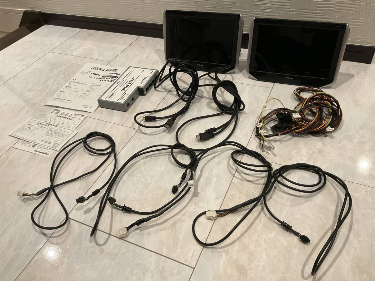 【ジャンク・部品取り】　アルパイン　ALPINE リアモニター SXH10ST 10.1インチ　WXGA モニター　_画像1