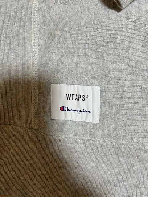 WTAPS x Champion Reverse Weave Crew Neck Sweatshirt / LARGE /GREY_画像5