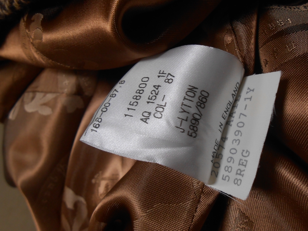 英国王室御用達アクアスキュータム限定品カシミヤストールコート_画像8