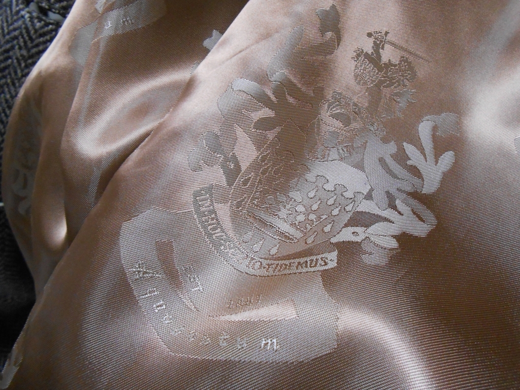 英国王室御用達アクアスキュータム限定品カシミヤストールコート_画像9