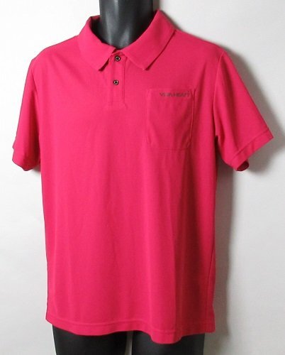 新品 ビバハート/VIVA HEART ゴルフ　アイスタッチ鹿の子 半袖ポロシャツ/レター\430/定価13200円/50(L)/011-23440/サンプル品/レッド_画像1