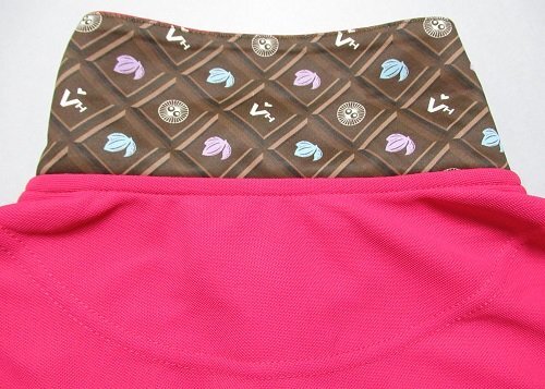 新品 ビバハート/VIVA HEART ゴルフ　アイスタッチ鹿の子 半袖ポロシャツ/レター\430/定価13200円/50(L)/011-23440/サンプル品/レッド_画像5