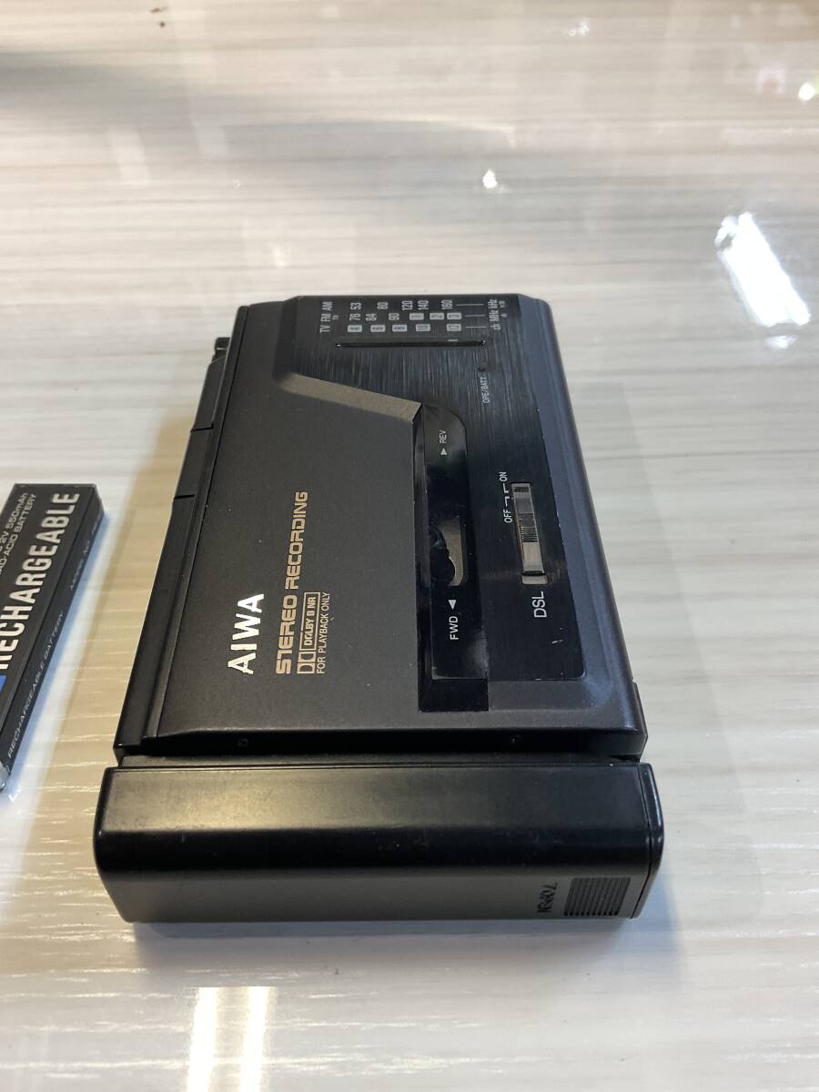 [ Junk текущее состояние товар ]AIWA радио кассета магнитофон HS-J50 Showa Retro бытовая техника Vintage 