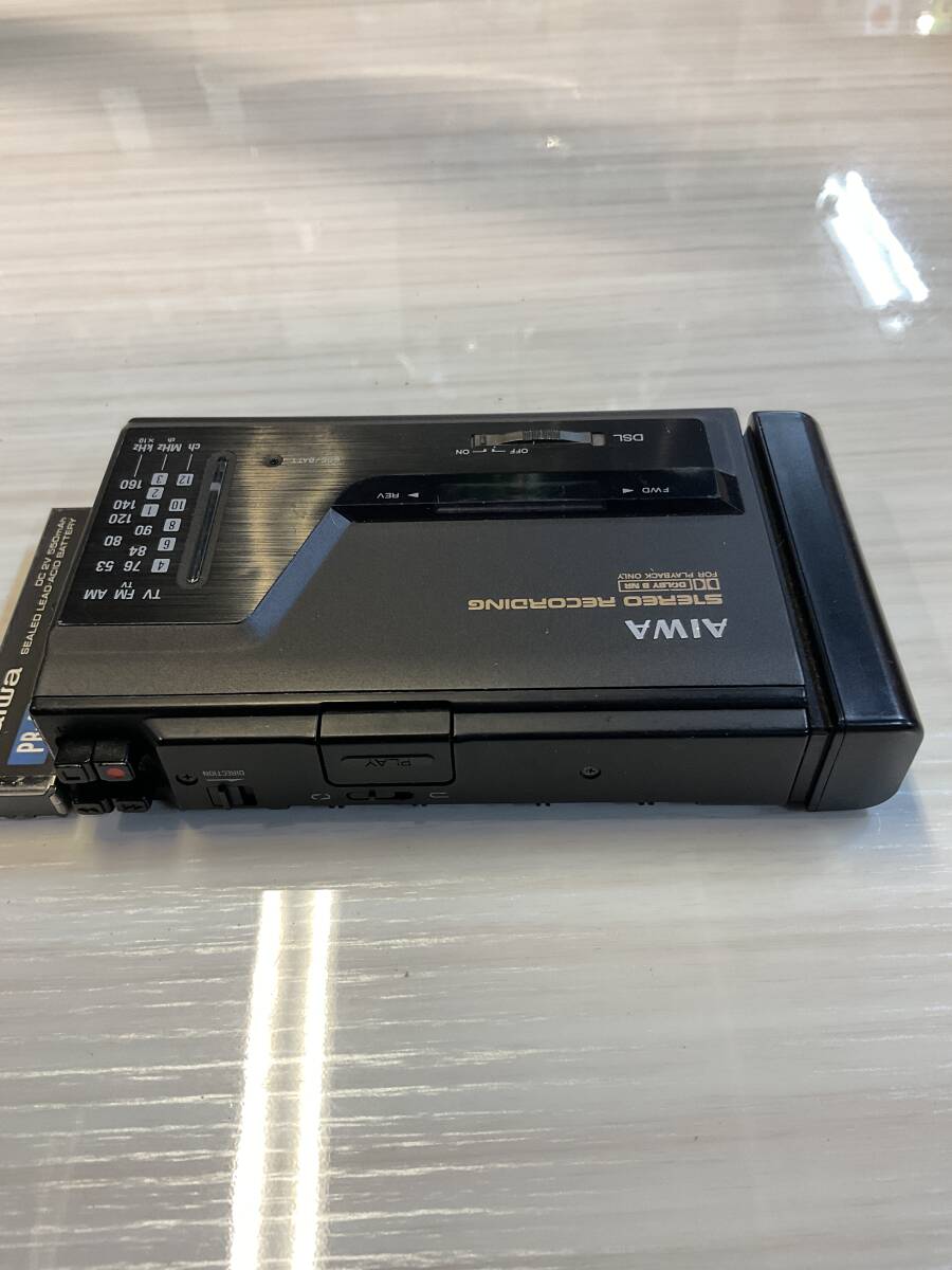 [ Junk текущее состояние товар ]AIWA радио кассета магнитофон HS-J50 Showa Retro бытовая техника Vintage 