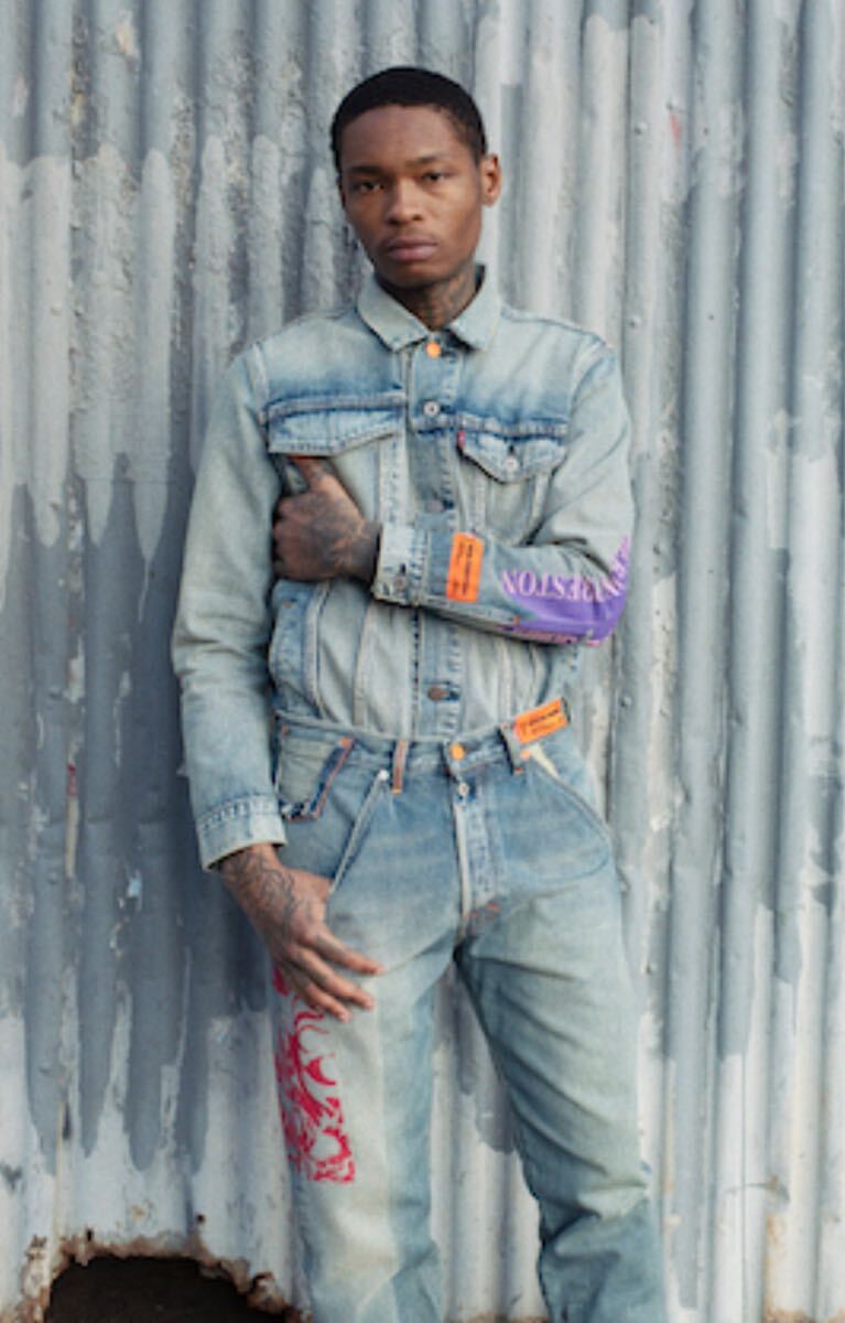 定価41800円 HERON PRESTON 意図的な間違いデニム ジーンズ_画像4