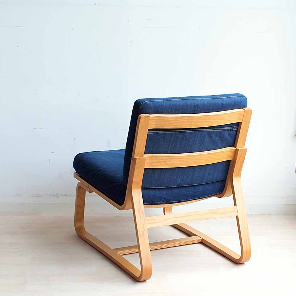 無印良品/MUJI リビングでもダイニングでもつかえるシリーズ ソファチェア デニム A ZR24191_画像8