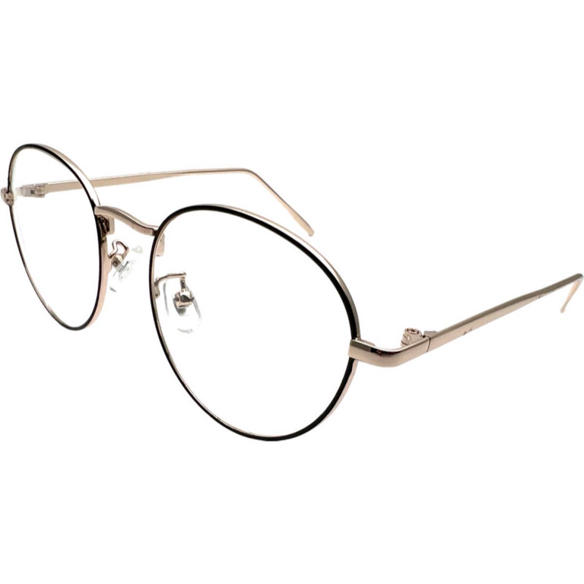  metal Temple ... дизайн .... меры metal раунд date очки женский UV cut линзы черный 7 сокровищ рама Gold 