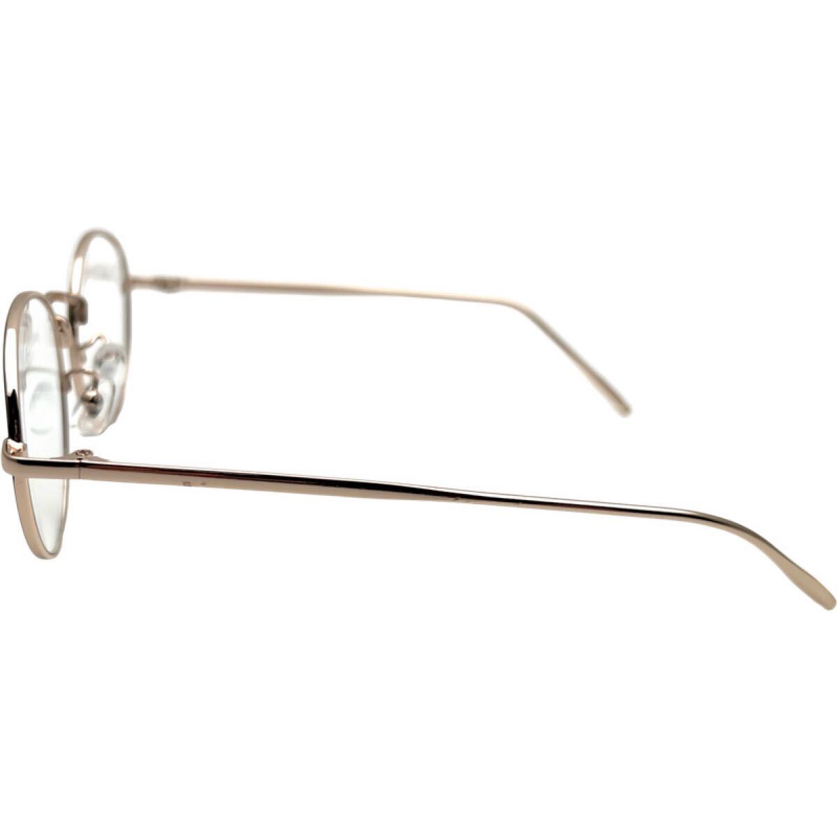  metal Temple ... дизайн .... меры metal раунд date очки женский UV cut линзы черный 7 сокровищ рама Gold 