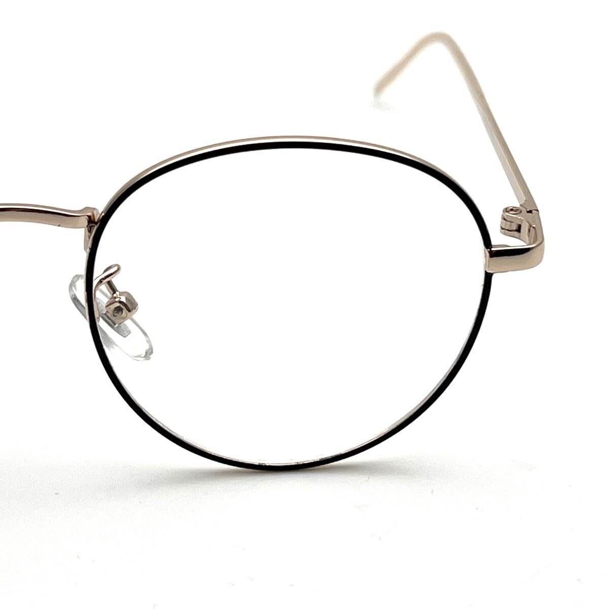  metal Temple ... дизайн .... меры metal раунд date очки женский UV cut линзы черный 7 сокровищ рама Gold 