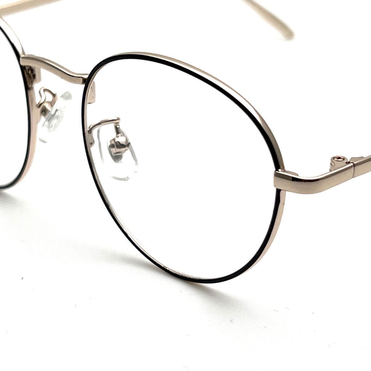  metal Temple ... дизайн .... меры metal раунд date очки женский UV cut линзы черный 7 сокровищ рама Gold 