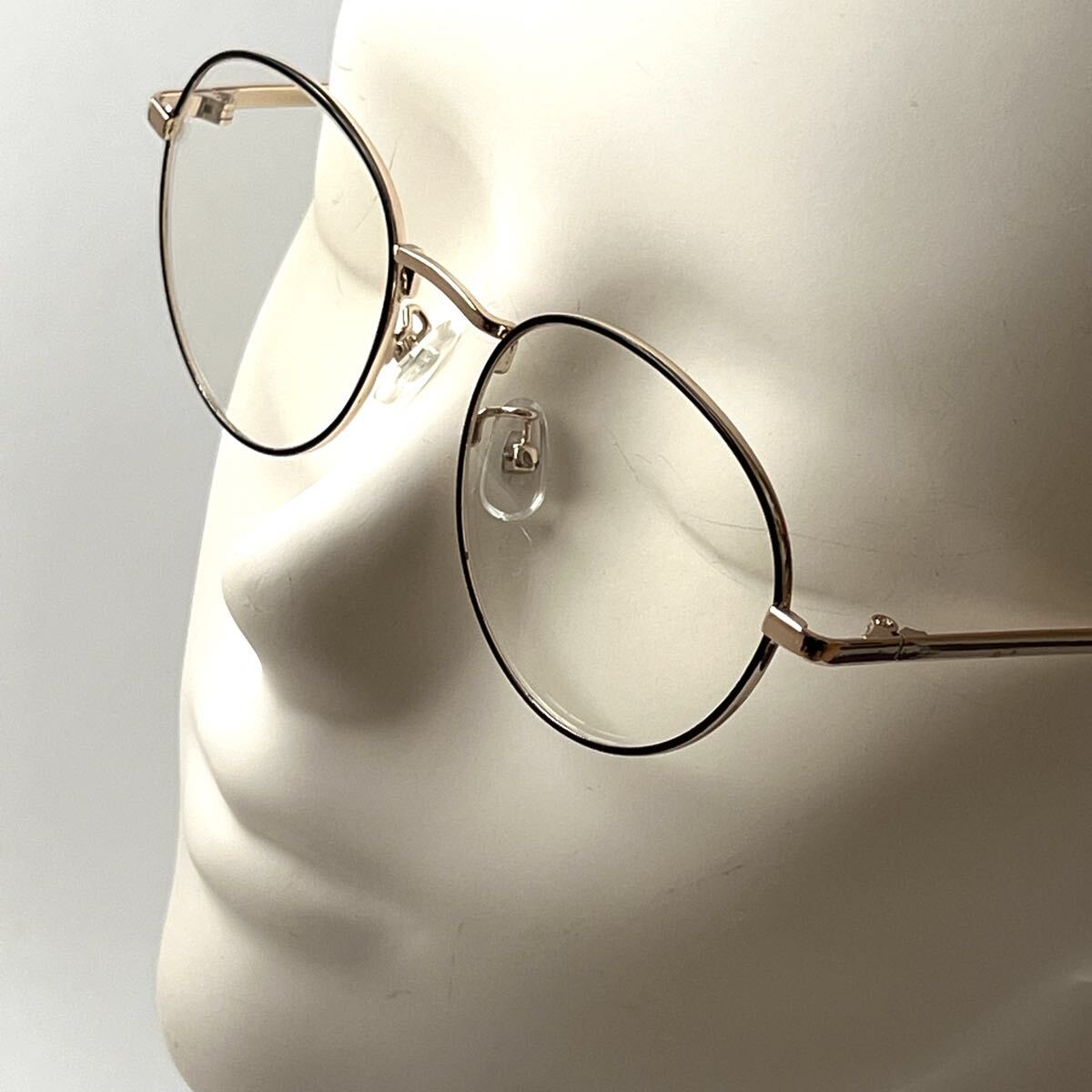  metal Temple ... дизайн .... меры metal раунд date очки женский UV cut линзы черный 7 сокровищ рама Gold 