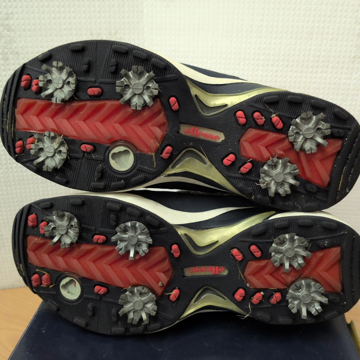 ★ellesse★ゴルフシューズ★ホワイト×ネイビー★22.5センチ★GL001★箱付き★レディース★ゴルフ★スポーツ★札幌★北海道★_画像6