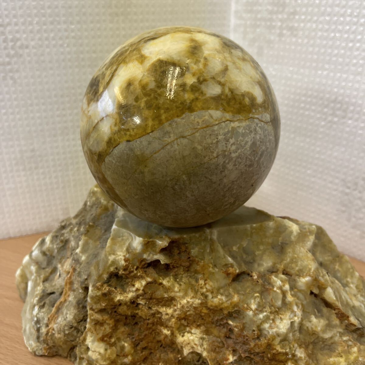 ★特産大理石★幸運の玉★美術工芸品★置物★特大ストーン★縁起物★マーブル★オブジェ★天然石★札幌★北海道★_画像3