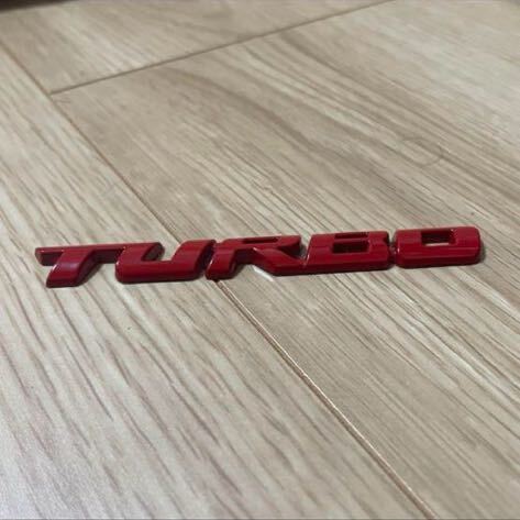 エンブレム 【TURBO】ターボ レッド_画像3