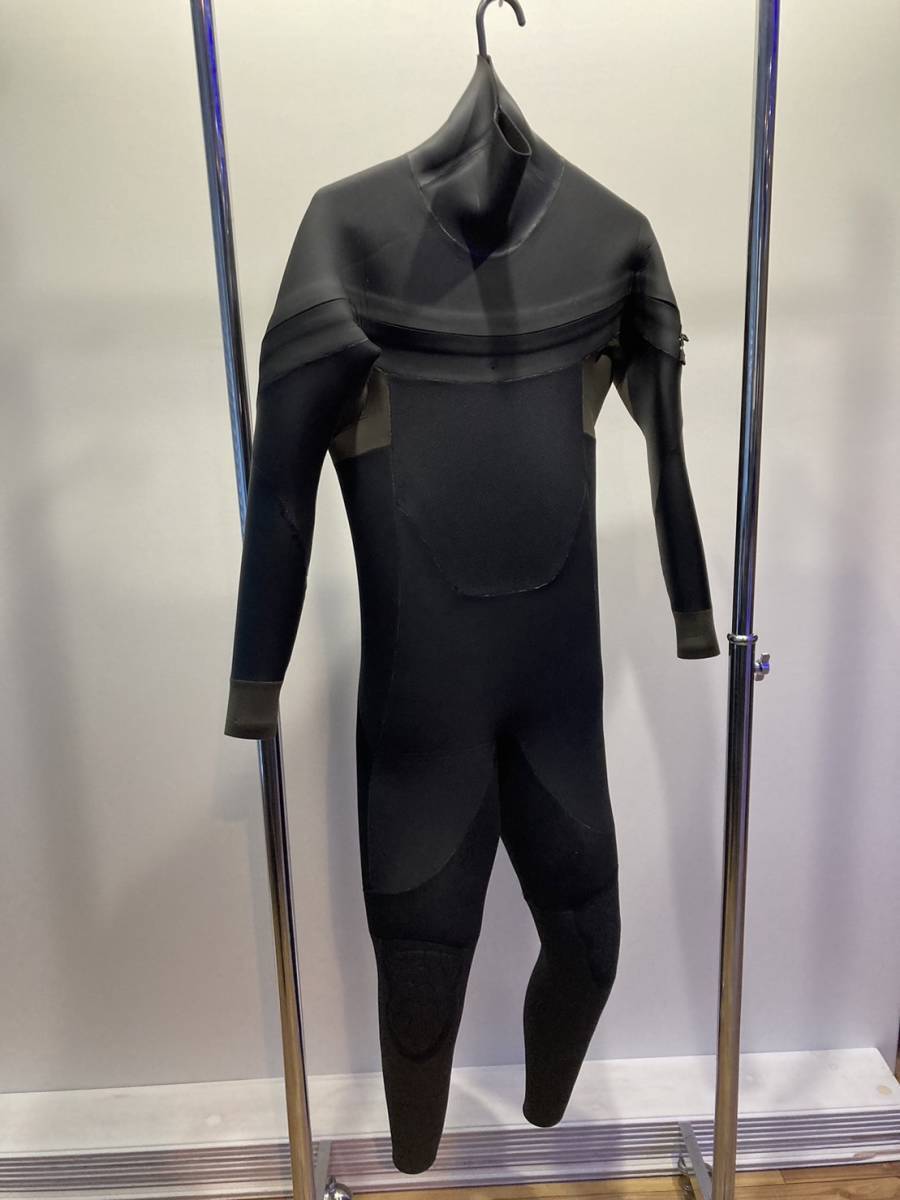 セミドライ 5×3mm　MLサイズ ウェットスーツ ロングチェストジップ メンズ 冬用 保温 裏起毛 セミドライスーツ スキン ウエットスーツ_画像1
