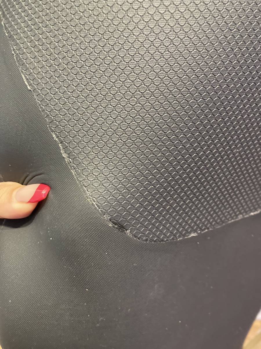 セミドライ 5×3mm　MLサイズ ウェットスーツ ロングチェストジップ メンズ 冬用 保温 裏起毛 セミドライスーツ スキン ウエットスーツ_画像4