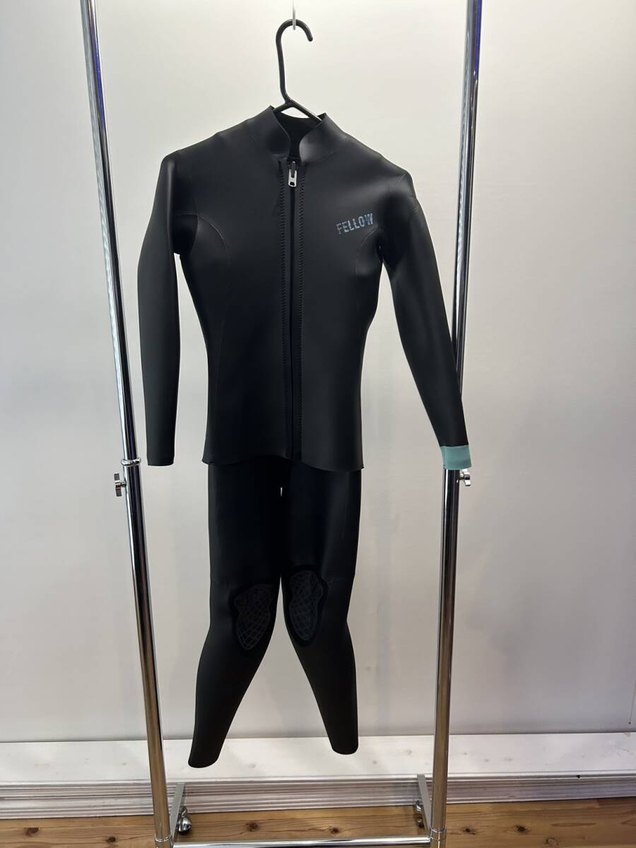 ウェットスーツ MBサイズ スキン ロングジョン＆タッパー セット 3mm レディース ジャケット ラバー クラシック 2ピース サーフィン_画像1