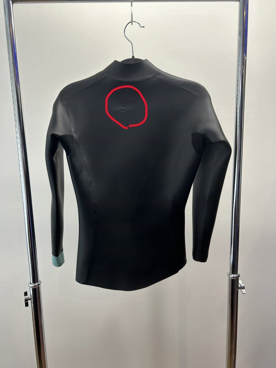 ウェットスーツ MBサイズ スキン ロングジョン＆タッパー セット 3mm レディース ジャケット ラバー クラシック 2ピース サーフィン_画像7