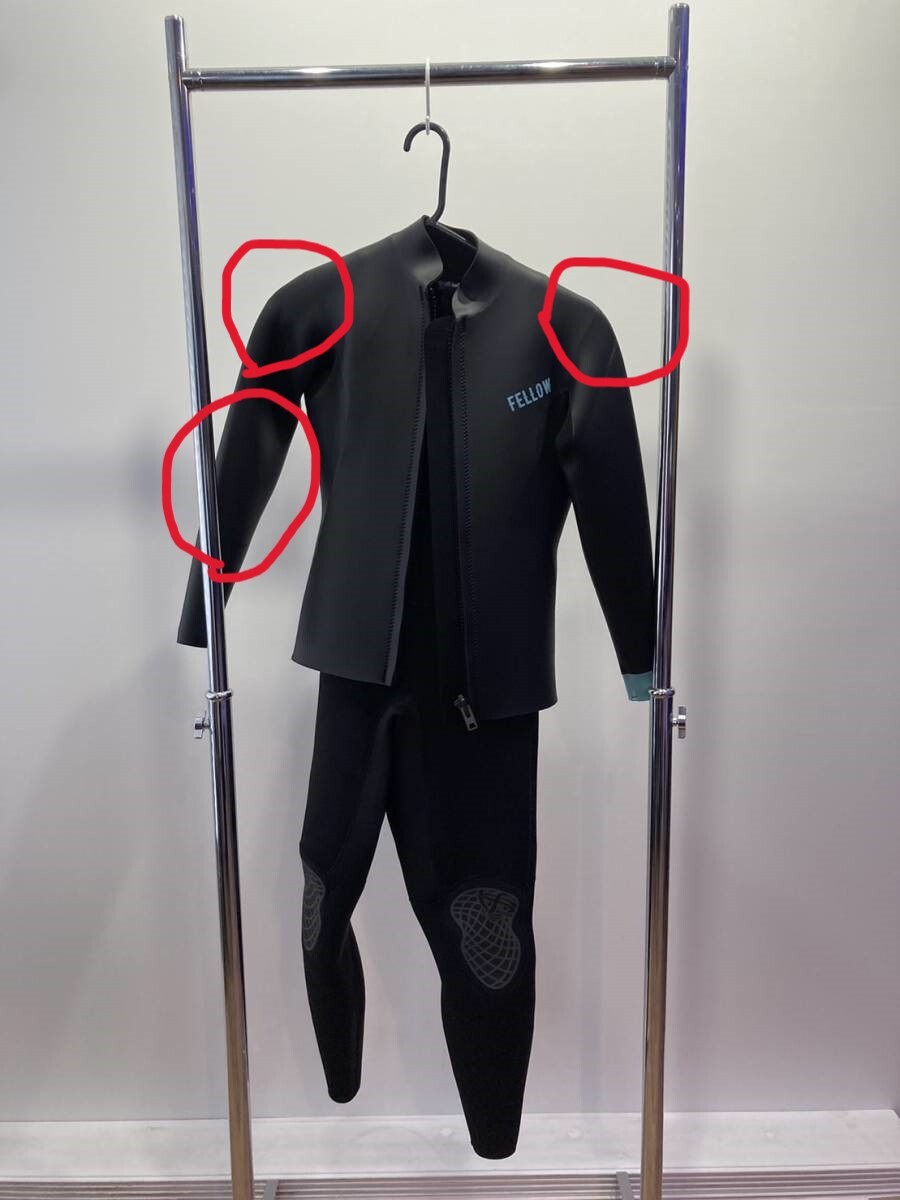 ウェットスーツ MBサイズ タッパー＆ロングジョンセット 3mm レディース スキン ジャージ 2ピース ウエットスーツ サーフィン SUP_画像5