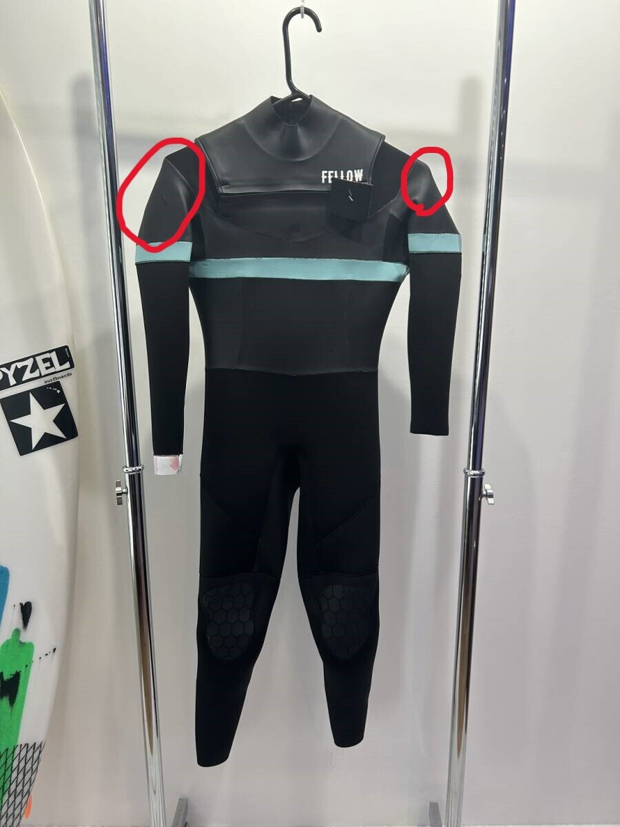 ウェットスーツ Sサイズ フルスーツ 3mm レディース スキン&ジャージ チェストジップ ノンジップ ウエットスーツ サーフィン_画像3