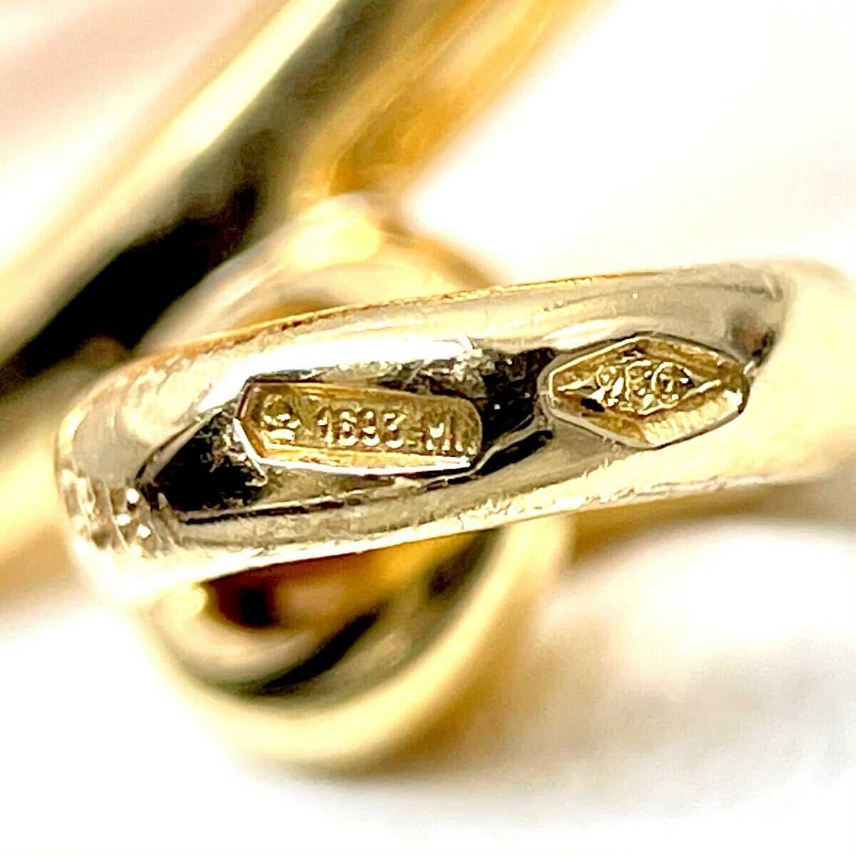 1円～ 訳あり ポメラート ルナ ローズクォーツ 石欠けあり ペンダントトップ 750 K18YG 金 ゴールド ブランドジュエリー 6.7g Pomellato_画像7