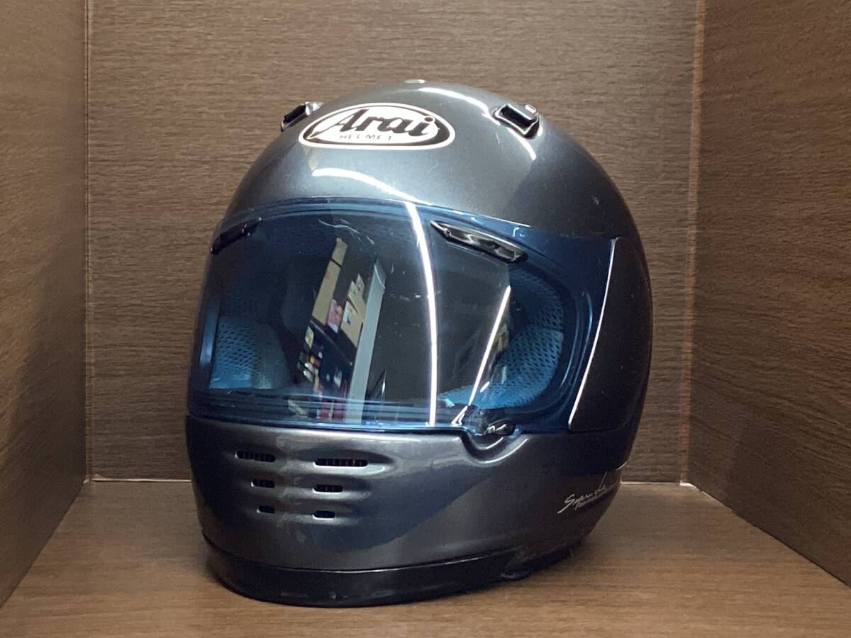 Arai шлем RAPIDE Or L размер соответствует алюминий серый б/у утиль контрольный номер 3003-011018