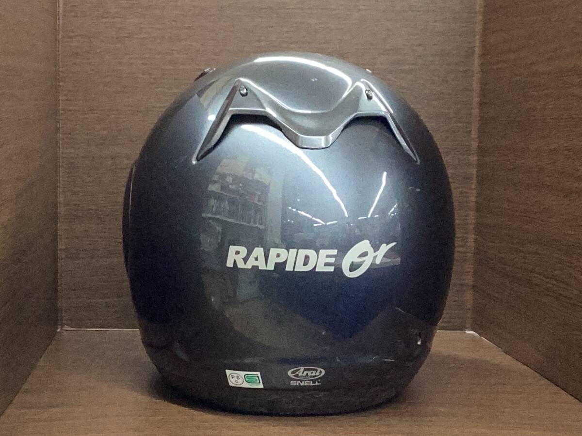 Arai шлем RAPIDE Or L размер соответствует алюминий серый б/у утиль контрольный номер 3003-011018