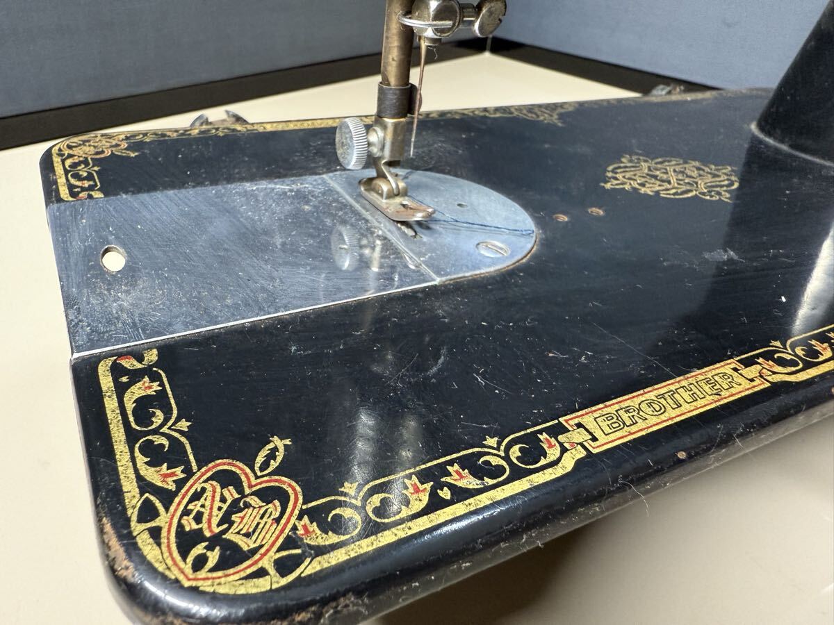 ブラザー アンティークミシン BROTHER 昭和レトロ　現状品_画像6