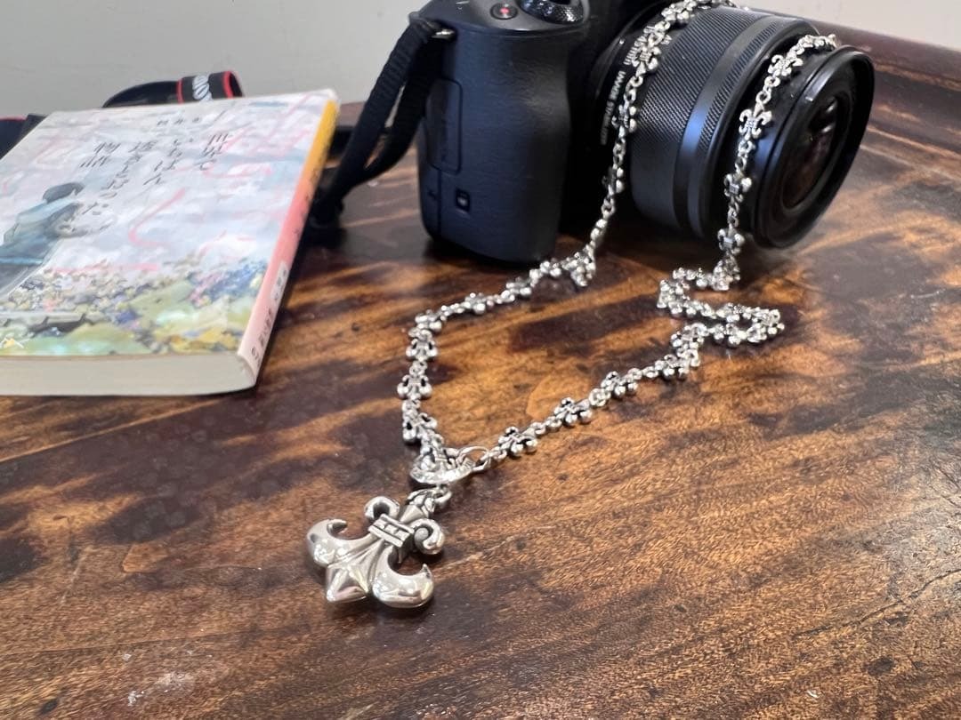 CM　シルバーネックレス　シルバークロス＆クロスチェーンセット　刻印有り_画像5