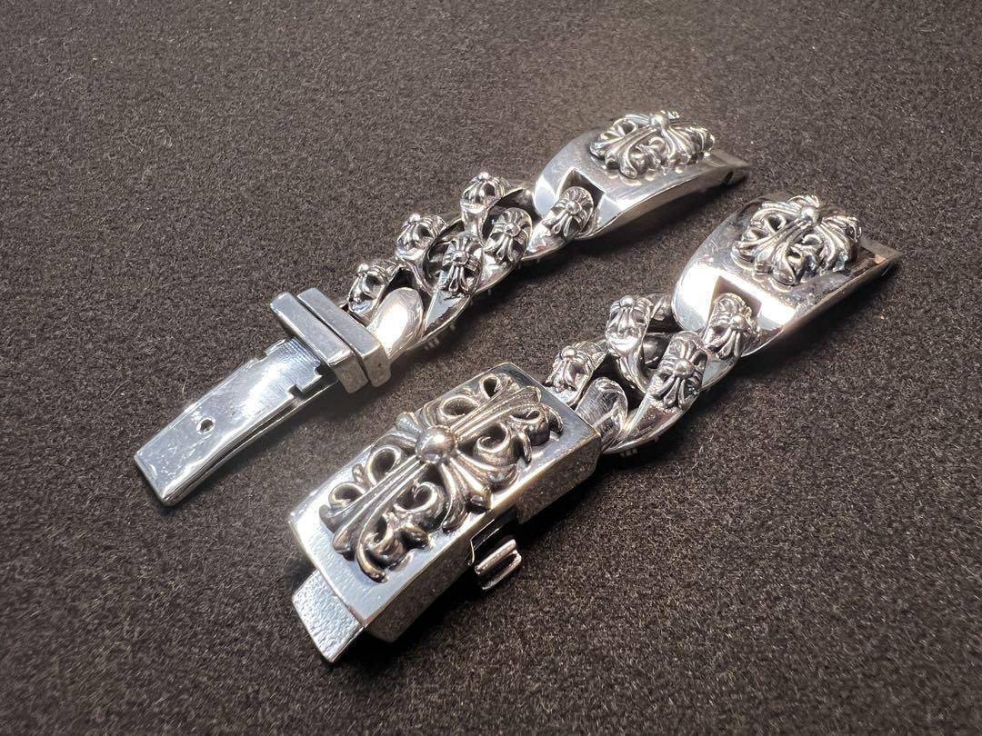 J1000　Watch　時計バンド　シルバー新型クロス十字Ⅱウォッチベルト　16cm　刻印有り_画像5