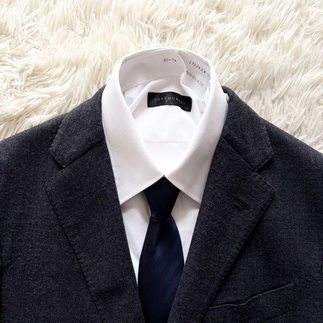 ＜美品＞ LARDINI ラルディーニ ダークグレー ウール スーツ セットアップ サイズ48 Lサイズ ビジネス 結婚式_画像3