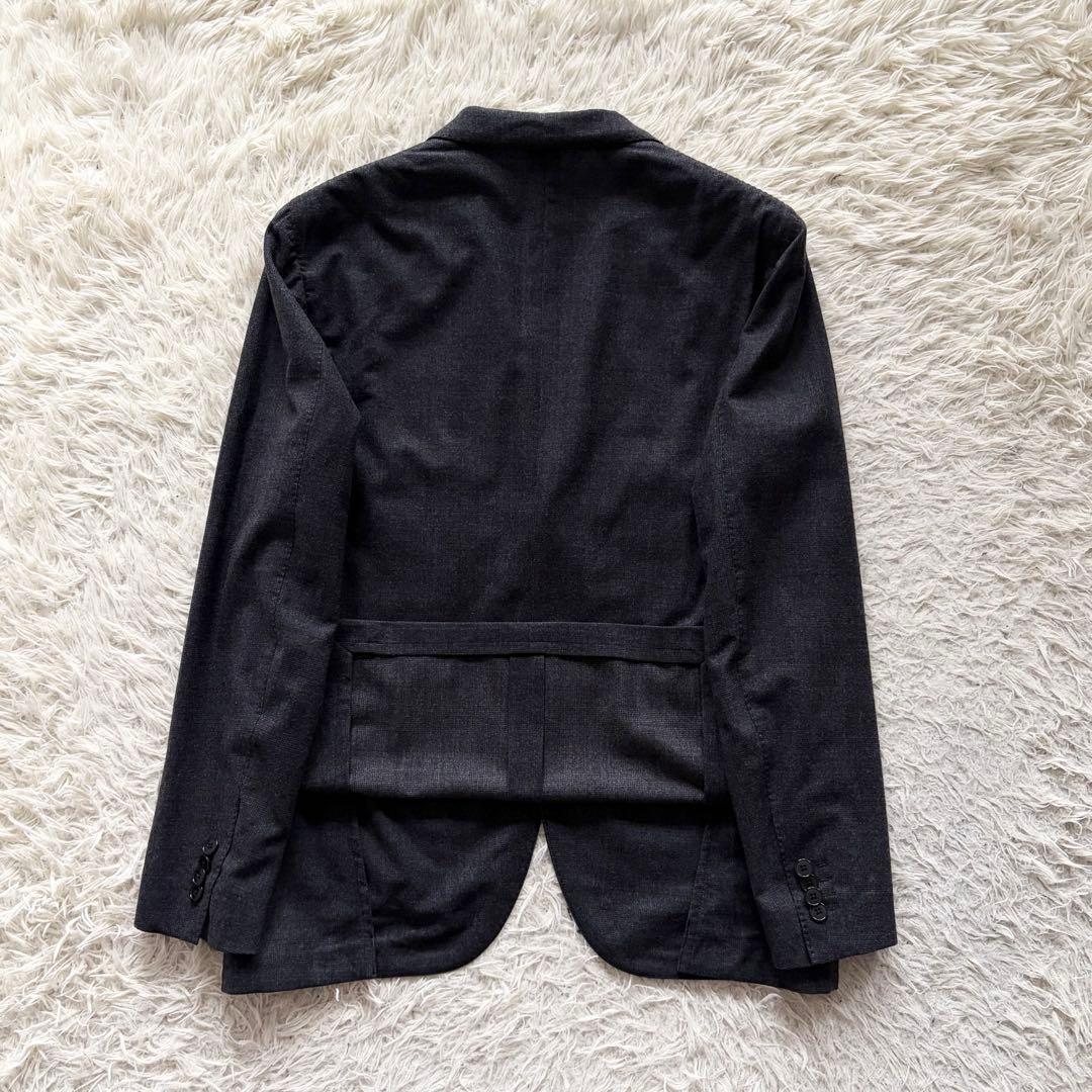 ＜美品＞ LARDINI ラルディーニ ダークグレー ウール スーツ セットアップ サイズ48 Lサイズ ビジネス 結婚式_画像6