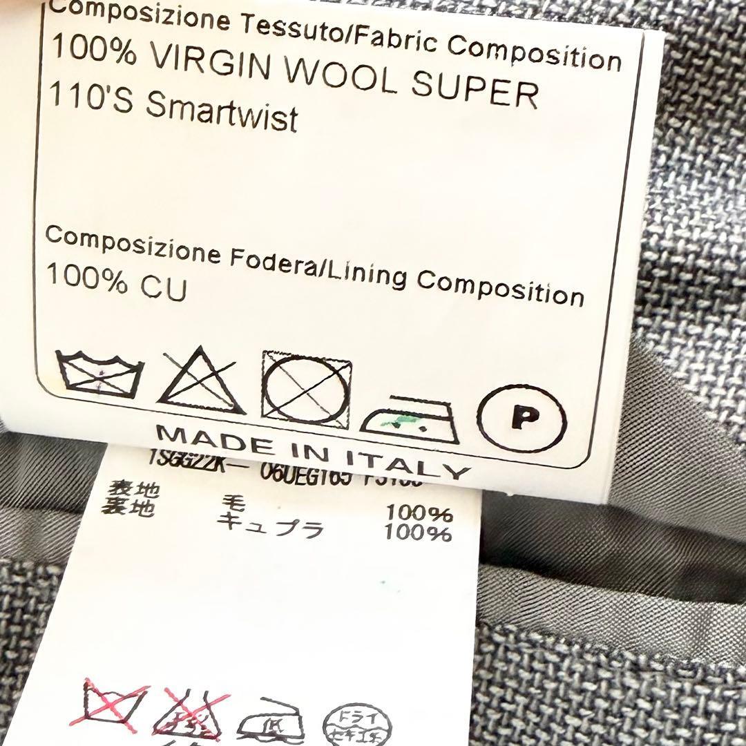 ＜美品＞ TAGLIATORE タリアトーレ グレー ウール ジャケット サイズ48 Lサイズ ビジネス 結婚式_画像8