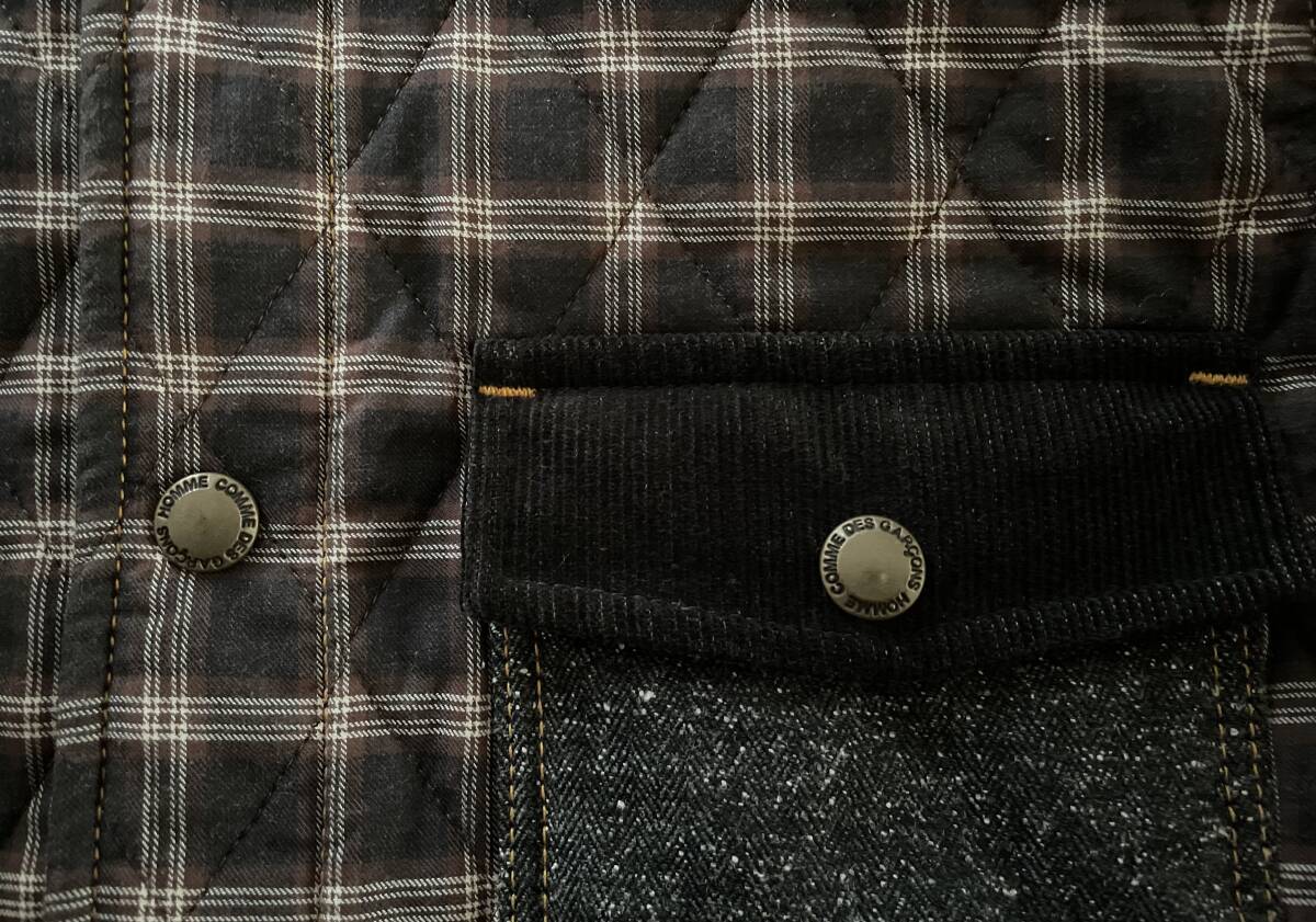 COMME des GARCONS HOMME 　キルティングシャツ　S_画像5