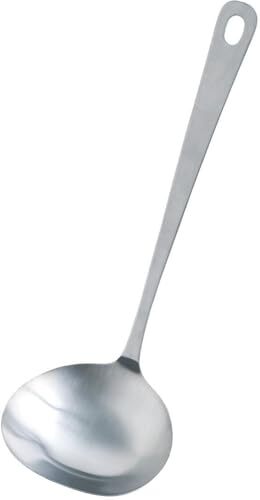 下村企販 すくいやすい お玉 【日本製】 食洗機対応 ステンレス 鍋の側面にフィットする 楕円型 継ぎ目がない お手入れ簡単 75ml_画像1