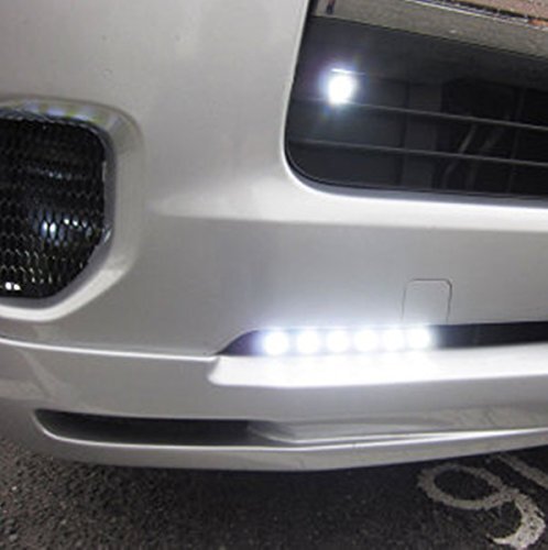 デイライト LED 防水 イーグルアイ 大玉 23mm 10個セット 12V 埋め込み (ホワイト/シルバーボディ)_画像2