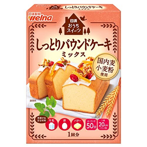 日清 おうちスイーツ しっとりパウンドケーキミックス 240g ×6箱_画像2