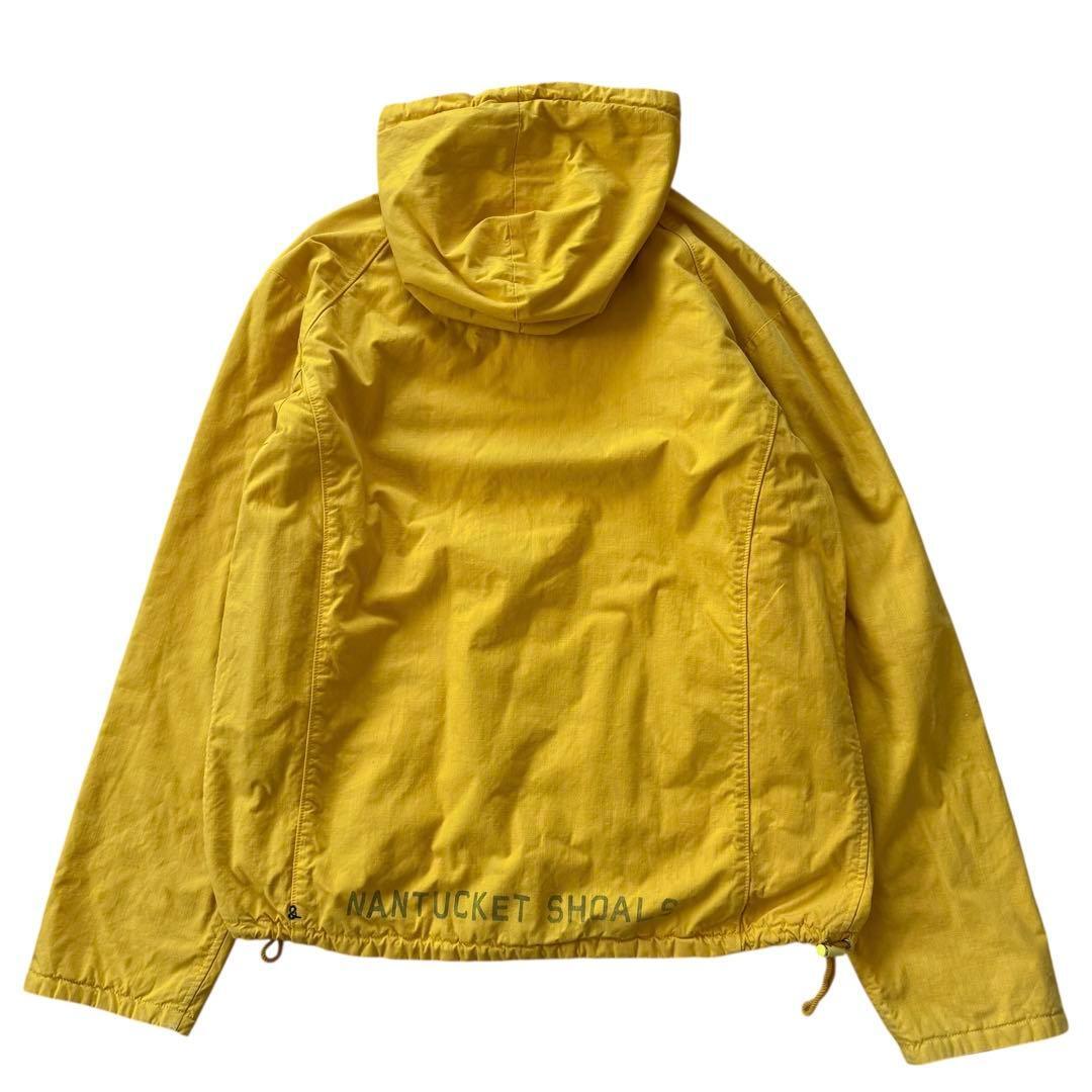 [ двусторонний использование ]45rpm Logo принт & вышивка горная парка флис жакет с капюшоном . двусторонний желтый мужской 5 XL размер 