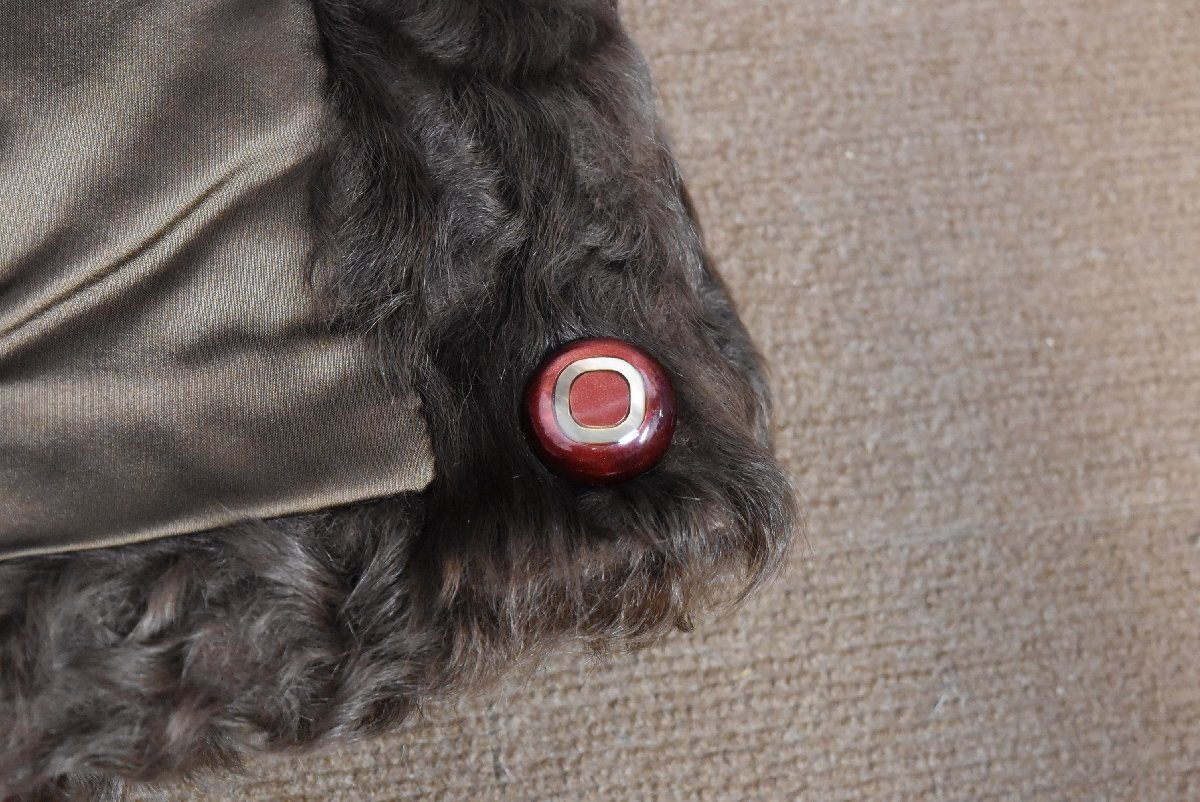 A-730_K 中古 ジャンク品 MoonBatFur ムーンバットファー パステルミンク 八分 コート サイズ15 ブラウン 毛皮 リアルファー アウター_画像7